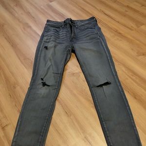 American eagle hi-rise gray jegging 6 short